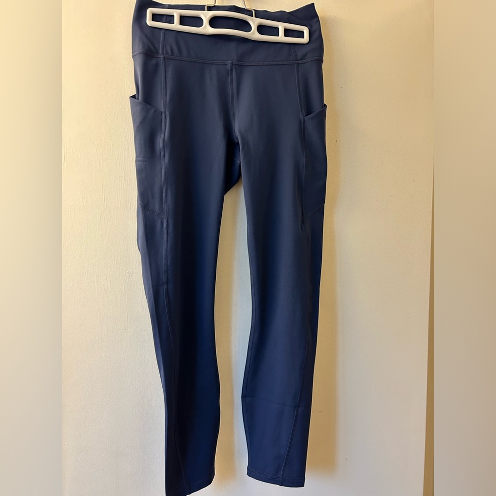 OASIS HIGH-WAISTED 7/8 Leggings in Blue (Abyss)